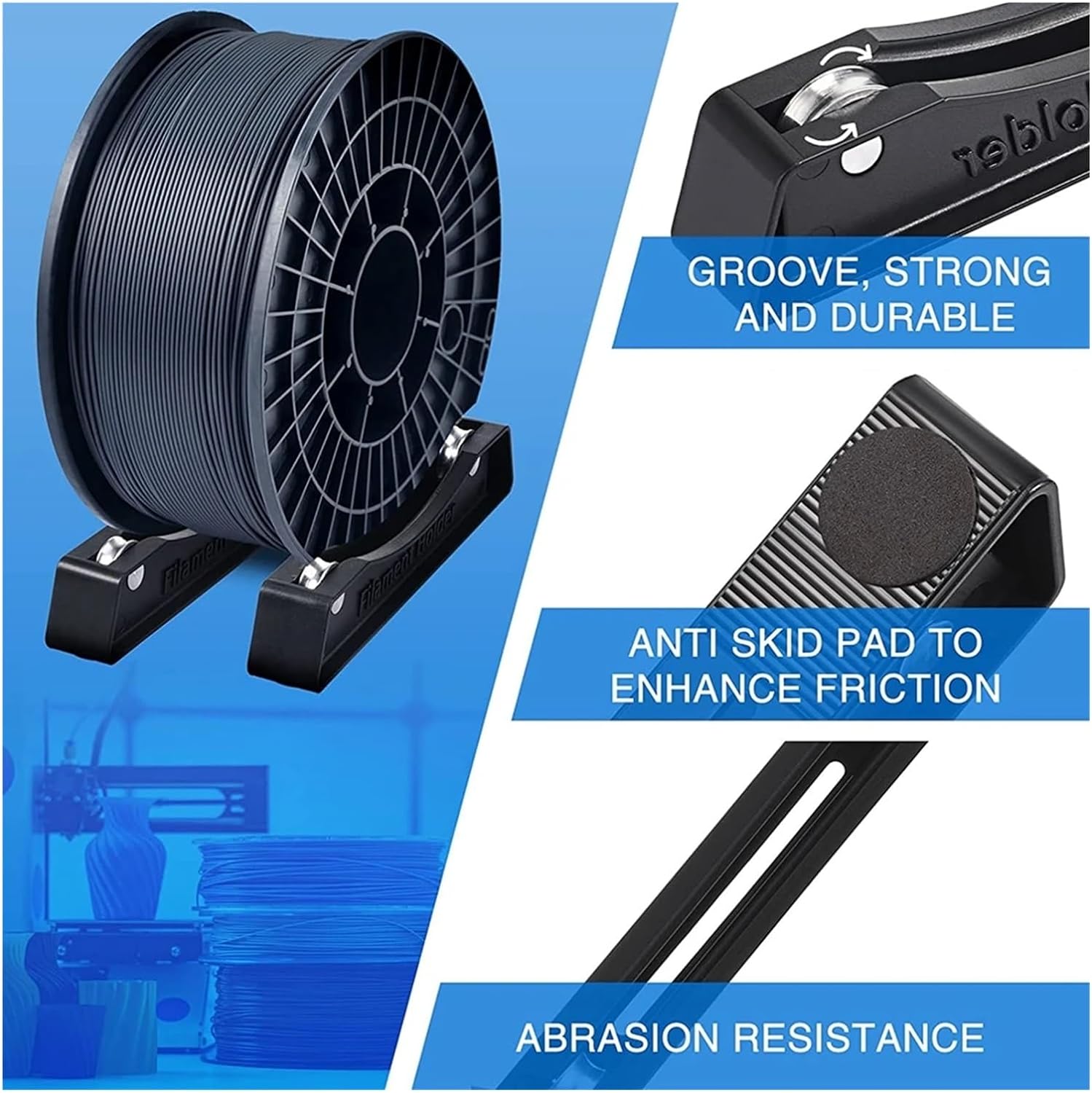 Abs Filament - 1KG Filament Spool Holder Bearing Design