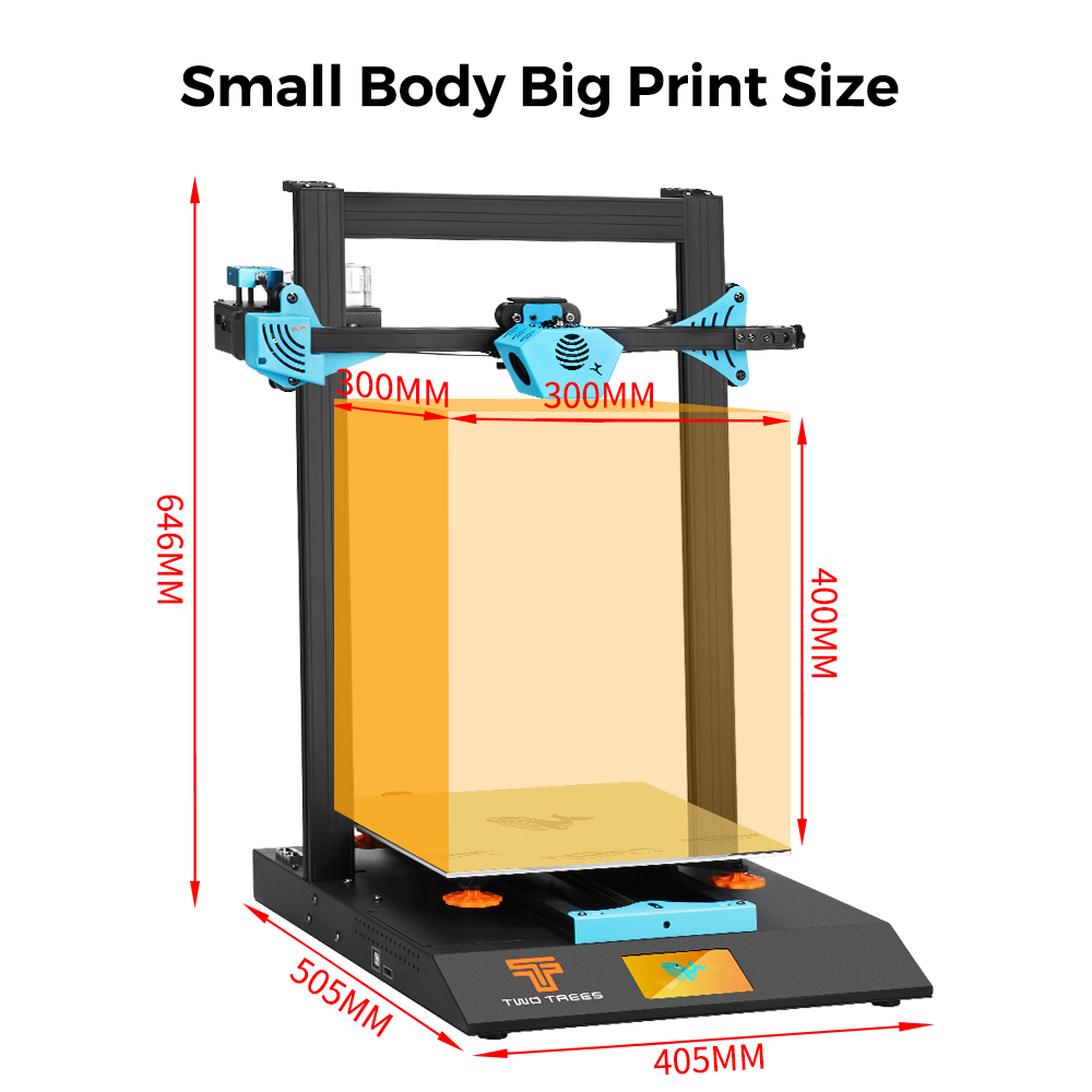 Twotrees Blu-5 Bluer Plus L3D  - đánh giá và giá Corexy 3D Printer Kit