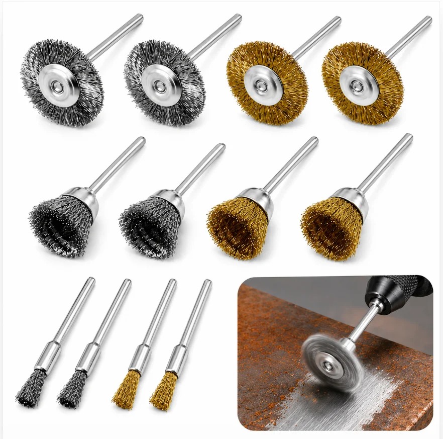 12Pcs Brass Brush Steel Wire W - đánh giá và giá Nozzle Brass