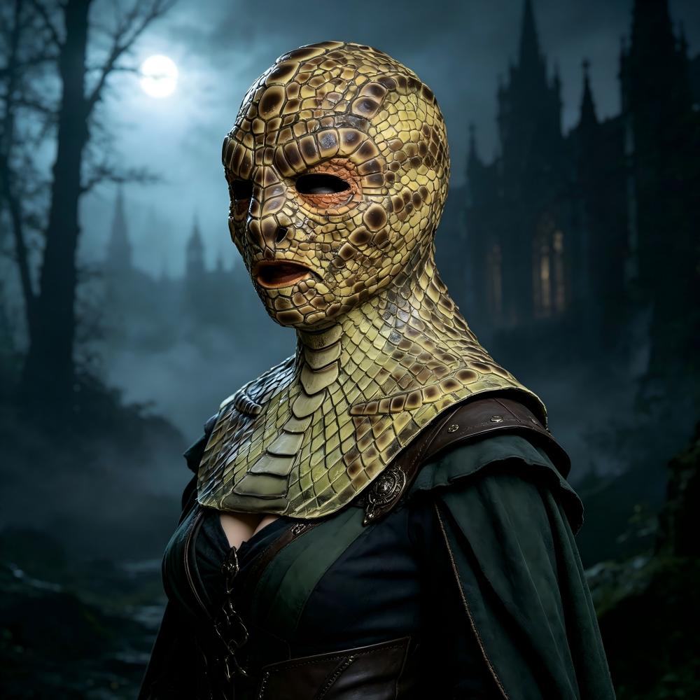 Realistic Snake Monster Mask L - đánh giá và giá Cobra Extruder