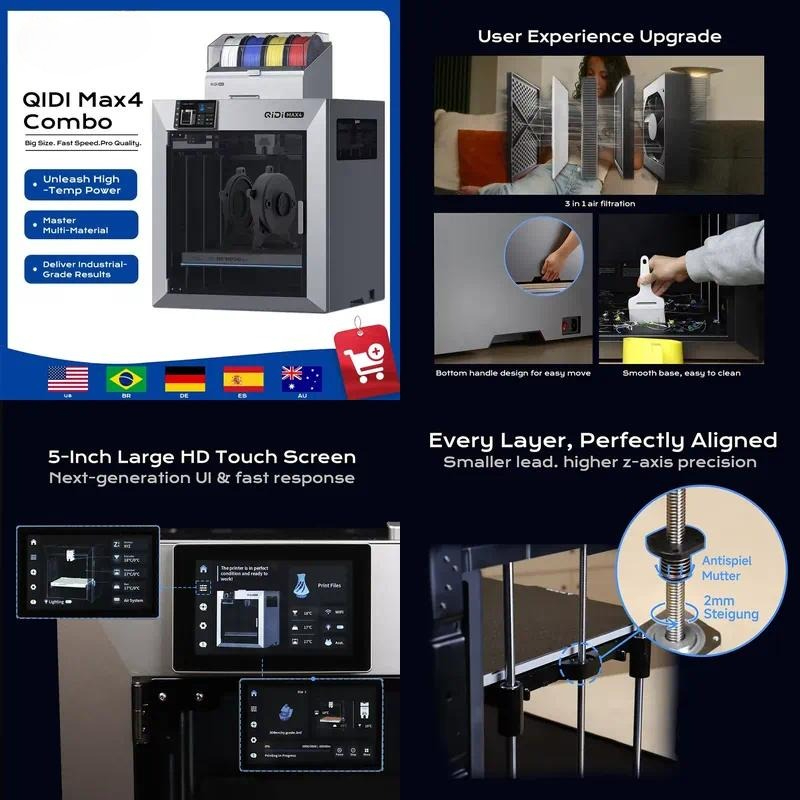 2026 hot sale for QIDI MAX4 Co - đánh giá và giá 3D Printer