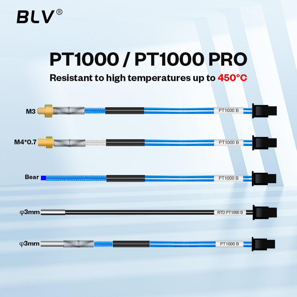 BLV® PT1000 Thermistor M3 M4 B - đánh giá và giá Hotend Assembly