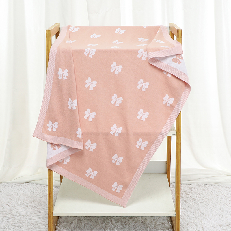 Cotton Baby Blanket Knit Cute  - đánh giá và giá Carriage Bed