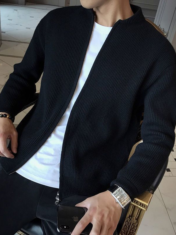 Men's Knitted Cardigan Sweater - đánh giá và giá Resin Vat