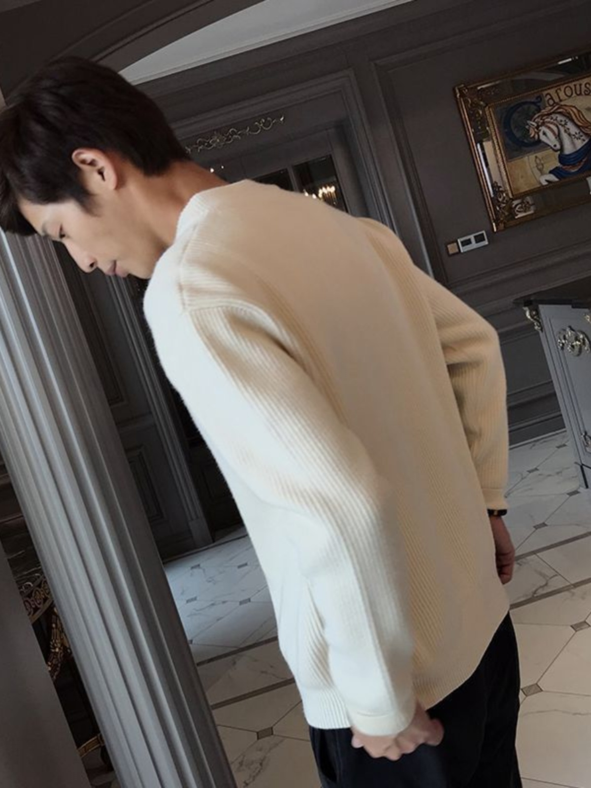 Men's Knitted Cardigan Sweater - đánh giá và giá Resin Vat