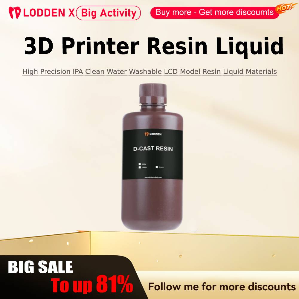 Lodden 3D Printer Resin Liquid - đánh giá và giá Resin Printer