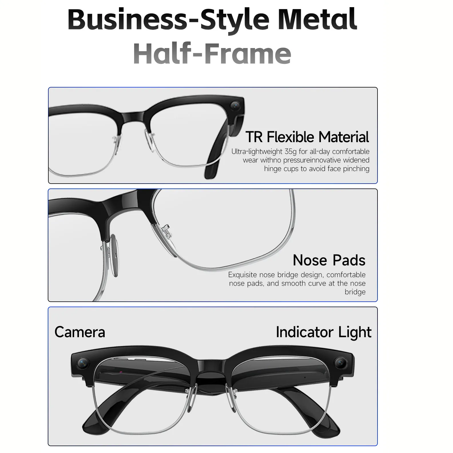 AI Smart Glasses with Voice Wa - đánh giá và giá Bltouch