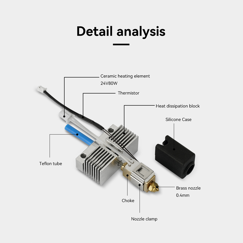 For ELEGOO Neptune 4 Plus 3D P - đánh giá và giá Hotend Assembly