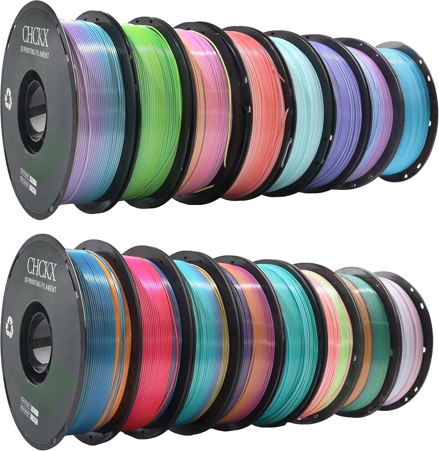 US Warehouse16 Pack Silk Rainb - đánh giá và giá Pla Filament