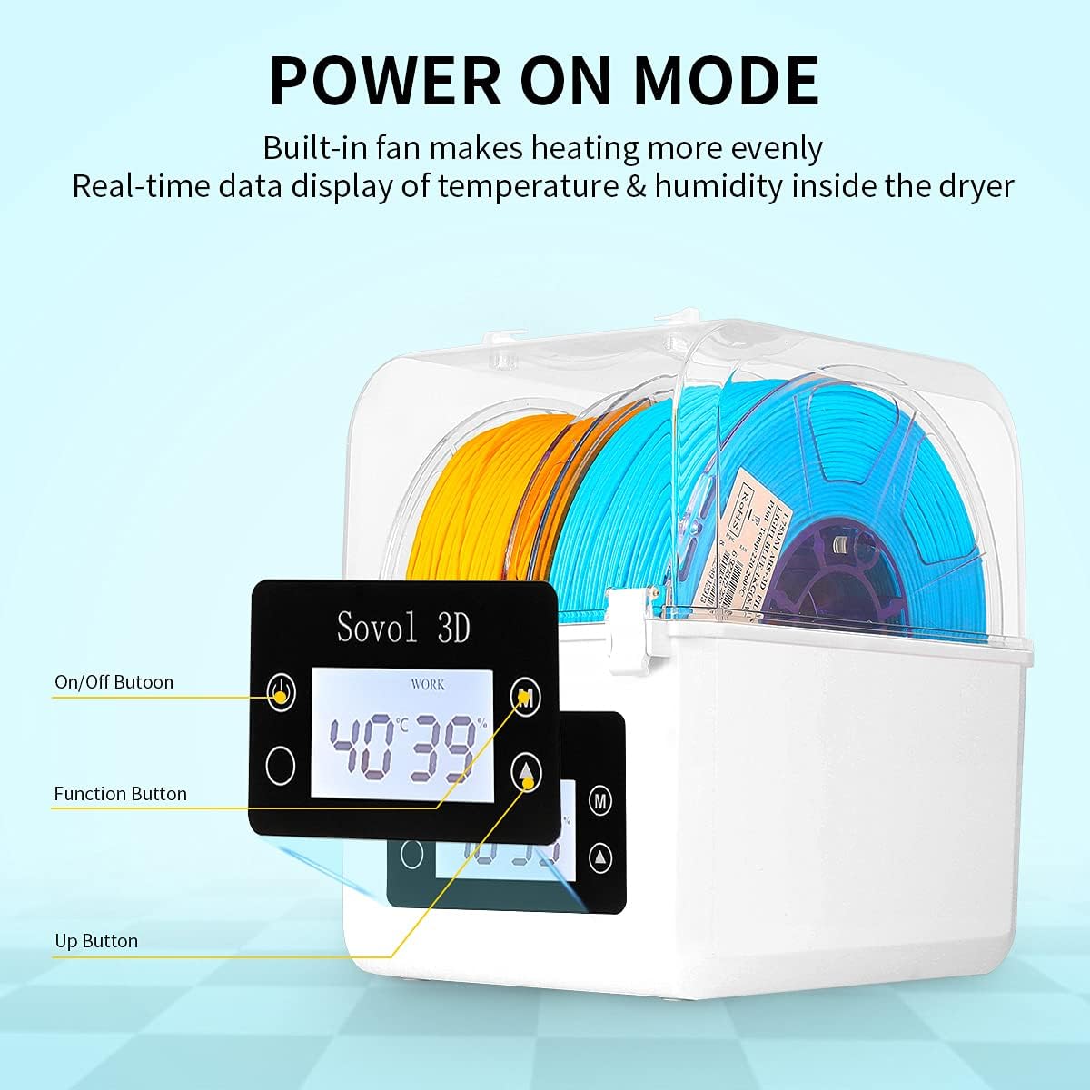 Sovol Filament Dryer 2023, SH0 - đánh giá và giá Enclosure 3D Printer