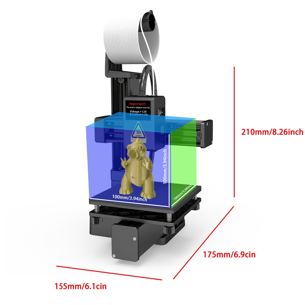 Easythreed K10 Mini 3D Printer - đánh giá và giá Corexy 3D Printer Kit