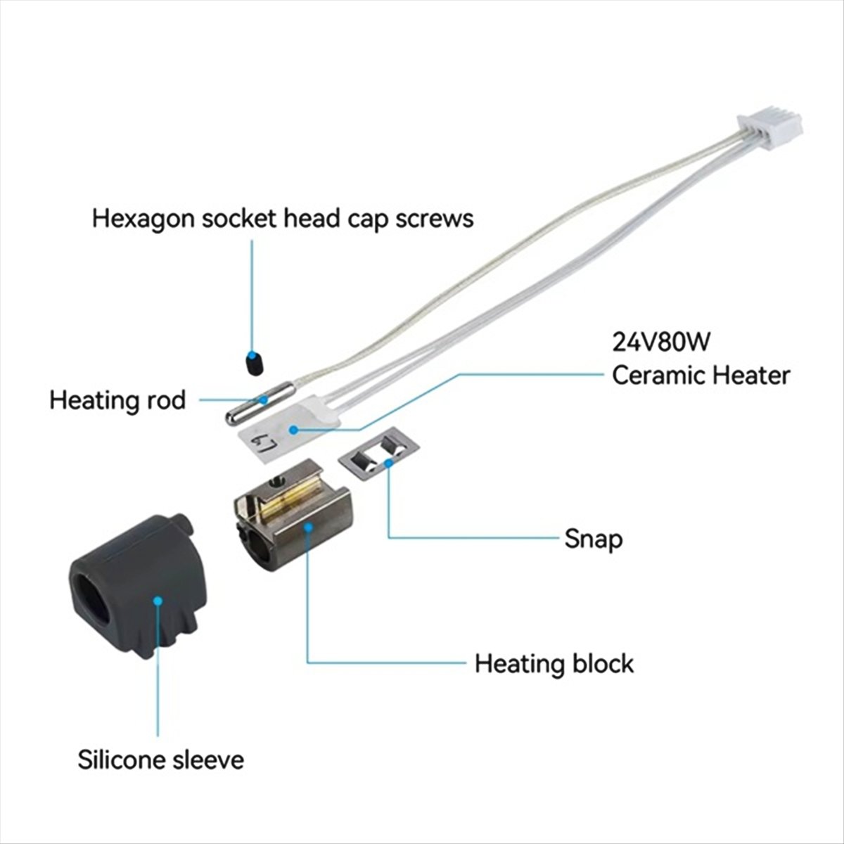 A59E 2Pcs for 3 Max Hotend Ass - đánh giá và giá Hotend Assembly