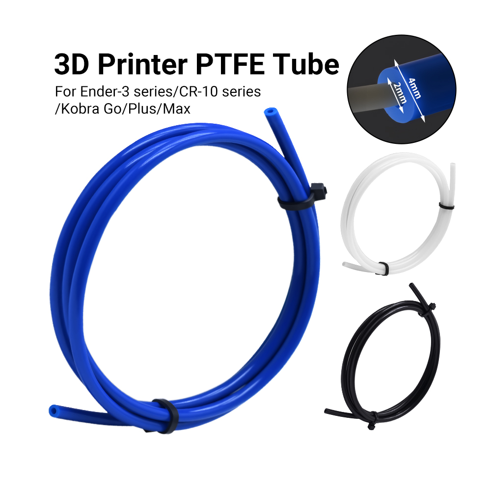 1M PTFE Tube 2x4mm MK8 Hot End - đánh giá và giá Bowden Tube