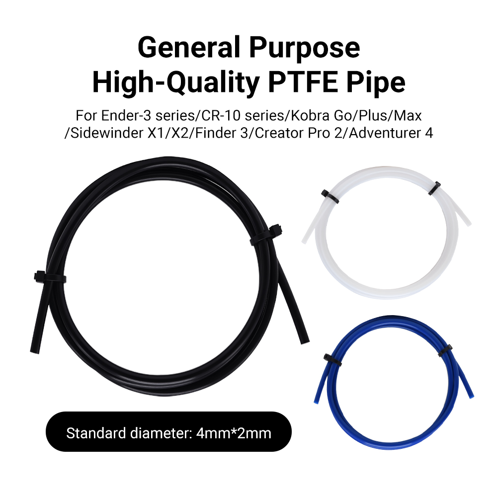 1M PTFE Tube 2x4mm MK8 Hot End - đánh giá và giá Bowden Tube
