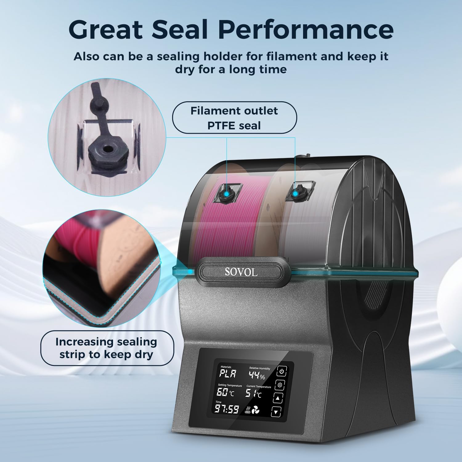 Sovol Filament Dryer SH02 Dry  - đánh giá và giá Enclosure 3D Printer