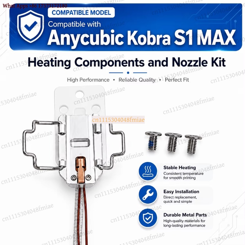 Anycubic Kobra S1 MAX Heating  - đánh giá và giá Hotend Assembly