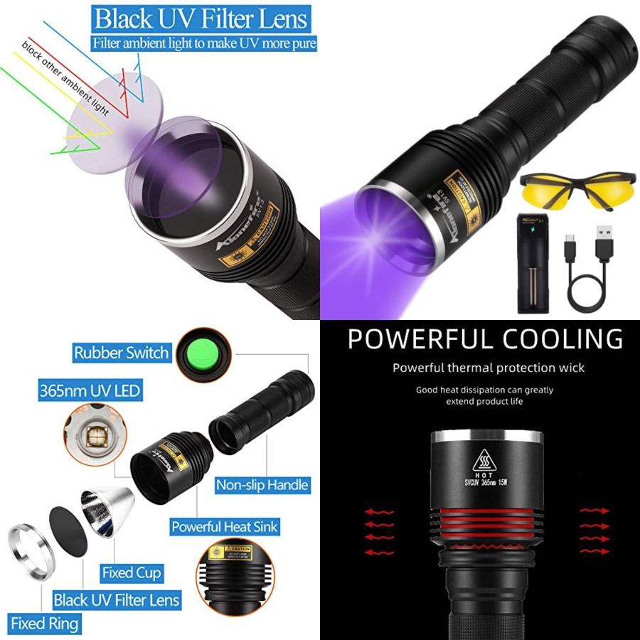 SV13 15W 365nm UV Flashlight R - đánh giá và giá Uv Resin