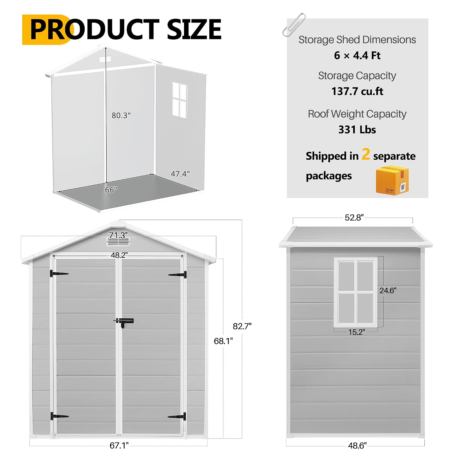 Outdoor Storage Shed 6×4ft Wat - đánh giá và giá Uv Resin